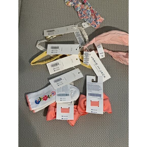 🔥FLASH SALE🔥 Janie and Jack Girls Accessories bundle Set 7 pieces - Picture 3 of 3